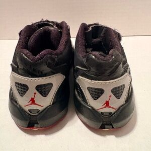 Jordan Kids Black and Red Sneakers